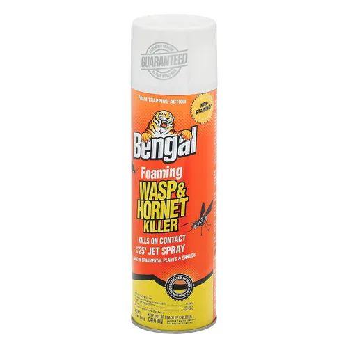 Vista 3 de Bengal Asesino de avispas y avispones espumosos – Spray de avispas y avispones de largo alcance con acción de captura de espuma – Spray de avispas
