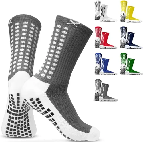 Vista 10 de LUX Sports Calcetines de Doble Agarre - Calcetines de Agarre para Fútbol para Hombres y Mujeres. Rendimiento y Comodidad GripArray