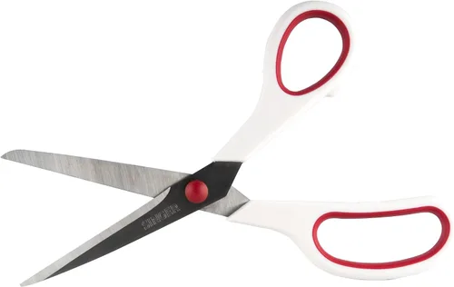 Vista 2 de SINGER Tijeras de tela con agarre cómodo, paquete de 1, rojo y blanco