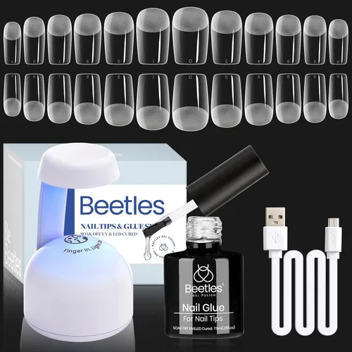 Vista 19 de Beetles - Kit de uñas de gel, puntas de uñas, juego de extensión de uñas