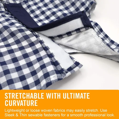 Vista 5 de VELCRO Brand Elegante y delgada para telas Cinta de 3 pies x 3/4 pulgadas, Negro Suave en la piel, ultraligera con Tecnología Sewing Lane