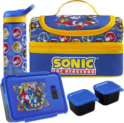 Vista 7 de Get Trend Minecraft - Lonchera infantil de 3 piezas con bolsa de almuerzo aislada, caja Bento con dos mini ollas y botella de agua de 20 onzas Multi