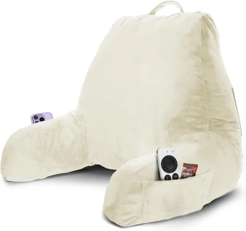 Vista 61 de Nestl Almohada de lectura para niños y adolescentes con espuma viscoelástica triturada, almohadas de respaldo para leer, ver y jugar, uso