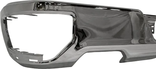 Vista 5 de BUMPERS THAT DELIVER - Barra de parachoques trasero cromada de acero compatible con Chevy Silverado GMC Sierra 1500 2019-2025 con doble escape