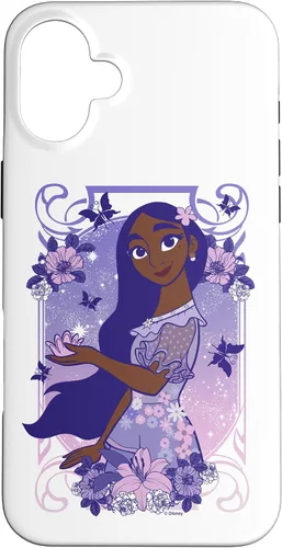Vista 22 de Funda para iPhone 16 Disney Encanto Isabella Dreamy Floral Retrato