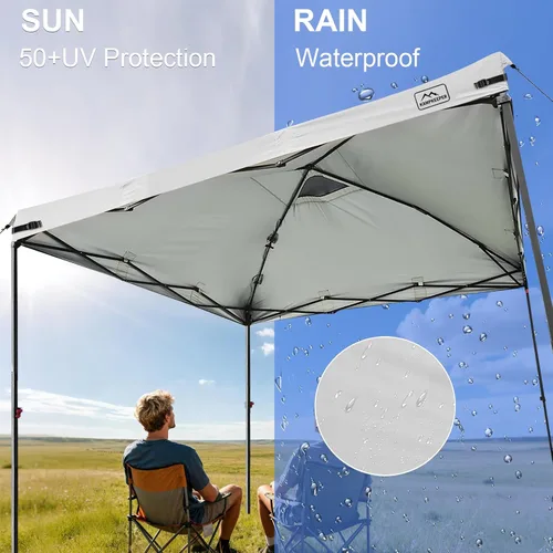 Vista 21 de KAMPKEEPER Cubierta de Repuesto Superior para Carpa Toldo Emergente con Ventilación de Aire y Correa Elástica Ajustable, Poliéster Resistente a Azul