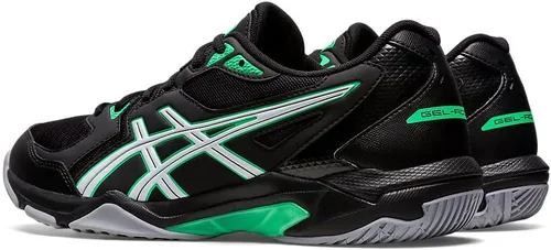 Vista 3 de ASICS Zapatos de voleibol Gel-Rocket 10 para hombre, Negro, M US Negro/New Leaf