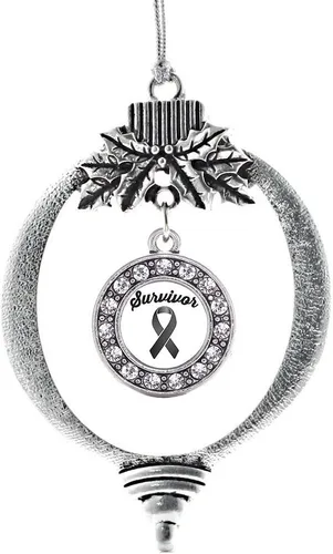 Vista 511 de Inspired Silver - Adorno de cromosoma 21 con dije de círculo de plata con joyas de circonita cúbica