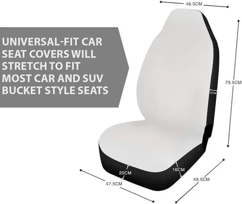 Vista 4 de Funda de asiento de coche rosa con estampado de vaca, suave, transpirable, para asiento delantero, asiento trasero, juego completo de 4