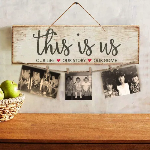 Vista 4 de Plantillas de palabras de granja, 6 plantillas inspiradoras para madera, lienzo y más, el juego de plantillas reutilizables incluye "This is Us