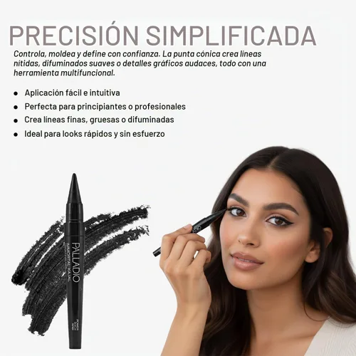 Vista 9 de Palladio Immortal Kajals - Delineador de ojos en crema duradera Power