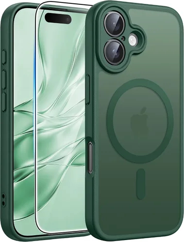 Vista 57 de FNTCASE Funda para iPhone 17 Pro: Fundas delgadas translúcidas de color azul claro compatibles con MagSafe, protección completa de la cámara
