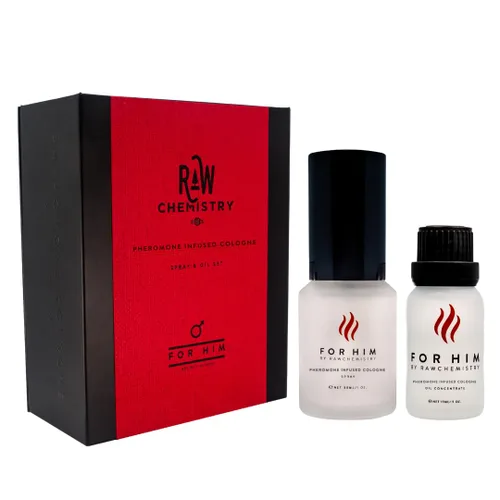 Vista 5 de Feromonas para hombre, aceite de colonia con feromonas para atraer mujeres. Feromonas extra fuerza humana. Fórmula de RawChemistry de 0.50 fl oz