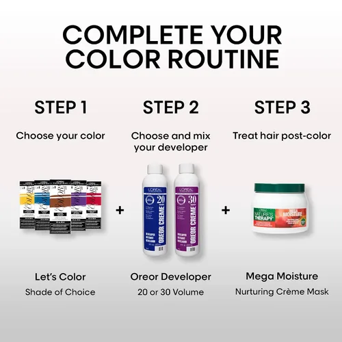 Vista 3 de L'Oréal Technique Let's Color! Conditioning Gelee - Tinte permanente para el cabello, color multidimensional de alto impacto, fórmula