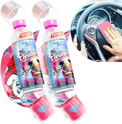 Vista 10 de Botella de spray de viaje con tapa de microfibra - Limpiador multiusos - Fresco (paquete de 2)