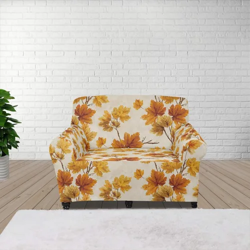 Vista 117 de Horeset Fundas elásticas para sofá con diseño de flores otoñales, lavables para sofá de 2 cojines, funda protectora para mascotas y perros