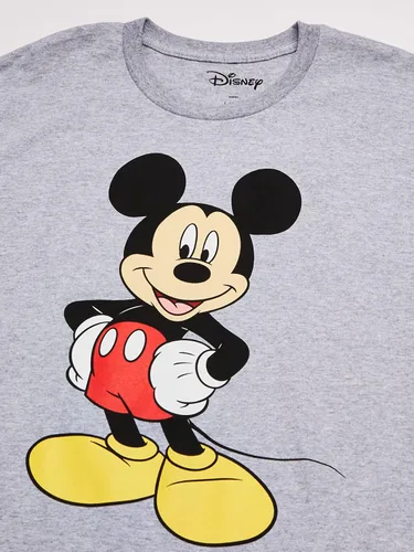 Vista 2 de Disney Camiseta clásica de manga corta con estampado de Mickey Mouse para hombre