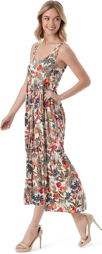 Vista 2 de Jessica Simpson Vestido largo de sirsaca escalonado Cheryl Plus para mujer