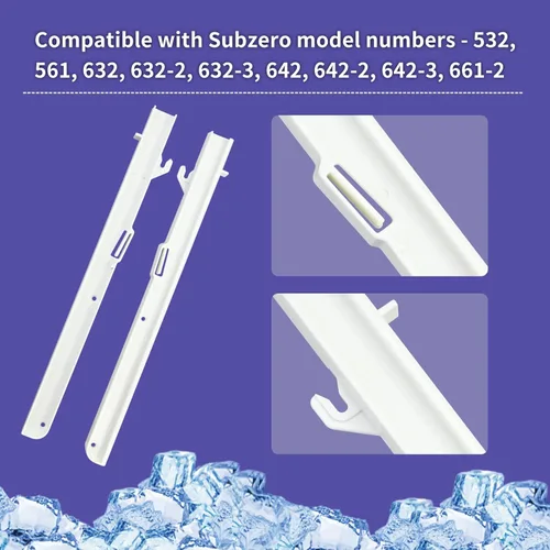 Vista 3 de Kit de repuesto para diapositivas de cubo de hielo Subzero - Izquierda 7014649, derecha 7014661