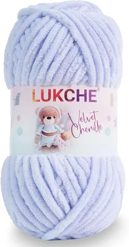 Vista 29 de Hilado de chenilla de terciopelo para amigurumi y punto de crochet súper voluminoso 100 gr (69,0 m) (Grosor del hilo 8 mm) (Verde espárrago) 1