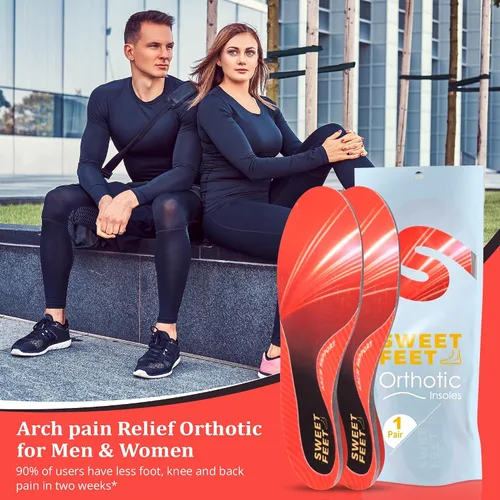 Vista 4 de SweetFeet Plantillas ortopédicas 2024 que apoyan la comodidad durante todo el día en hombres y mujeres Antifatiga, control de olor, alivio