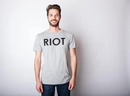 Vista 7 de Riot - Camiseta divertida para hombre novedosa política sarcástica para adultos camisetas de humor