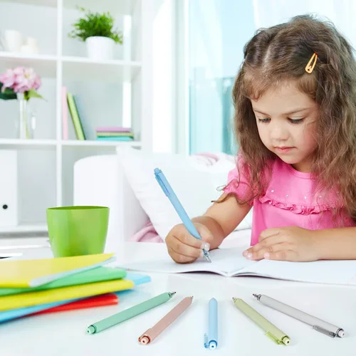 Vista 6 de Bolígrafos de tinta negra, punta fina de 0.020 in para una escritura suave, tinta de secado rápido, bolígrafos de escritura suave, perfectos