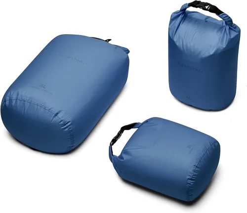 Vista 20 de Bee Nesting Juego de bolsas secas ultraligeras para mochileros, saco seco impermeable para camping, senderismo, motocicleta, saco de cosas ligeras