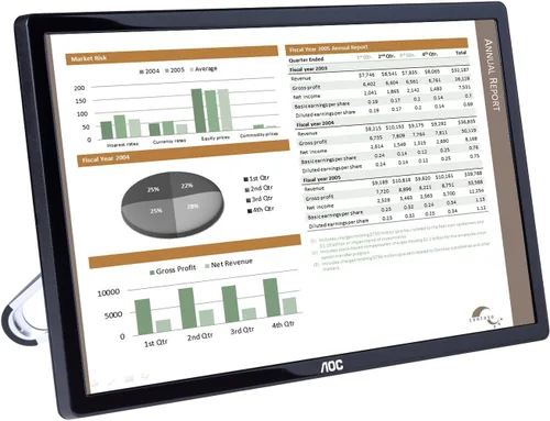 Vista 5 de 16" 'AOC E1659FWU Ultra-Slim portátil LED LCD Monitor, USB 3.0 Powered – Negro (Refurbished Certificado)