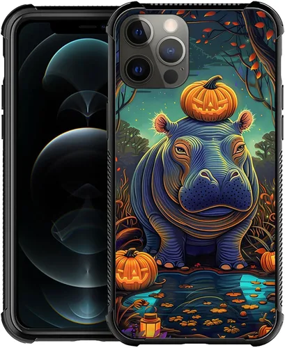 Vista 24 de ZHEGAILIAN Funda compatible con iPhone 12 Mini, fundas de cristal de color caballo de baile, parte trasera de vidrio templado+funda protectora