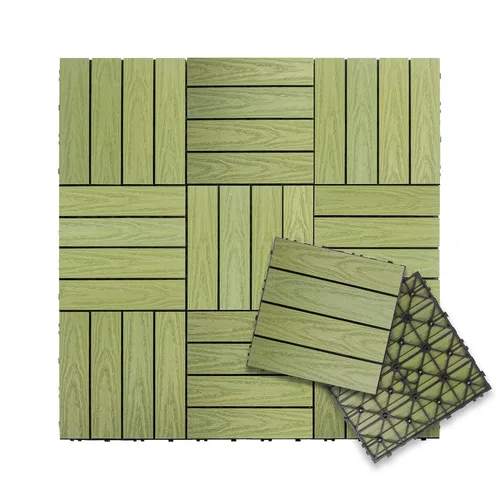 Vista 19 de NewTechWood UltraShield Naturale - Azulejo compuesto para exteriores (1 pie x 1 pie), color rosa de Seúl (10 pies cuadrados por caja)