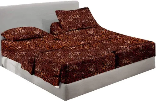 Vista 12 de Juego de sábanas divididas Queen para cama ajustable, tejido satinado suave, 600 hilos, 100% algodón egipcio, juego de 5 piezas con 2 sábanas Negro