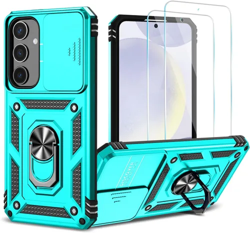 Vista 31 de Funda para Samsung Galaxy S24 Plus/S25 Plus con protector de Azul