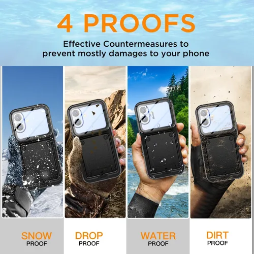 Vista 6 de AICase Funda impermeable para teléfono, función universal de autocomprobación, bolsa seca para playa, flotante, ducha, esnórquel, para iPhone