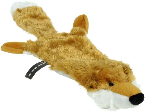 Vista 5 de Hyper Pet Critter Skinz Fox - Juguete de peluche para perro con chirriador, tamaño grande