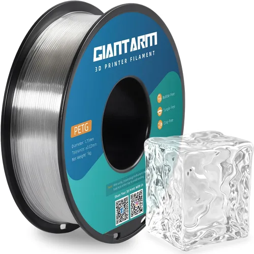 Vista 12 de GIANTARM Filamento PETG, precisión dimensional de 1.75 mm +/-0.02mm, carrete de 1 kg (2.2 libras), embalaje al vacío, para impresoras 3D, verde