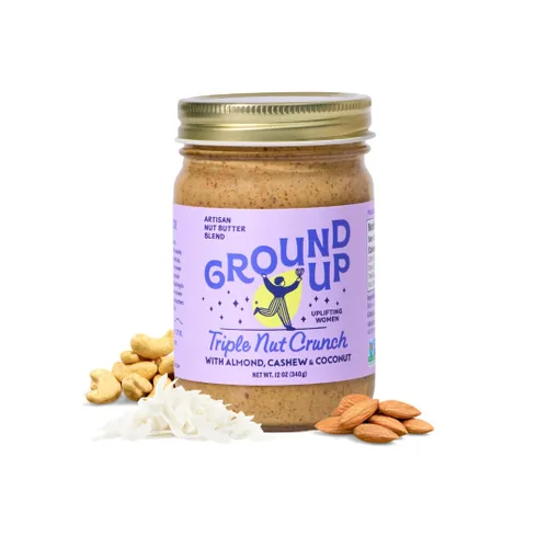 Vista 10 de GROUND UP PDX Mantequilla de nuez Almendra Oregon Avellana, 12 OZ