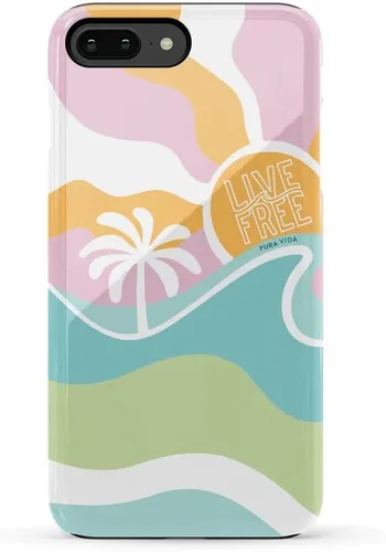 Vista 12 de Casely Funda para iPhone 6/7/8 Plus Todo envuelto Lazos vintage Diseño protector delgado esencial de doble capa