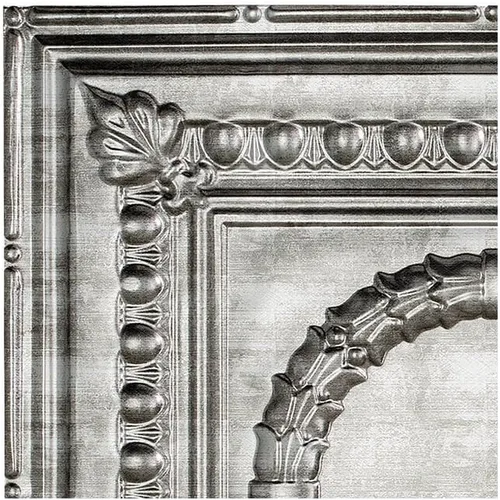 Vista 14 de FASÄDE Rosette - Panel de techo decorativo de vinilo adhesivo de 2 x 4 pies en bronce antiguo (paquete de 5)