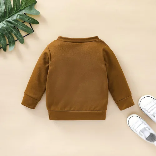 Vista 6 de Sudadera de manga larga para recién nacido, para bebés, niños y bebés, ropa de otoño