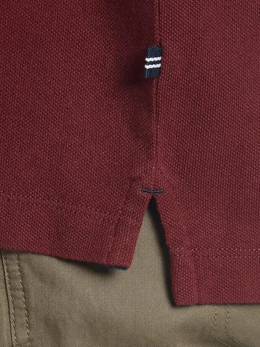 Vista 4 de Nautica - Camiseta de manga corta estilo polo para hombre, de algodón piqué liso