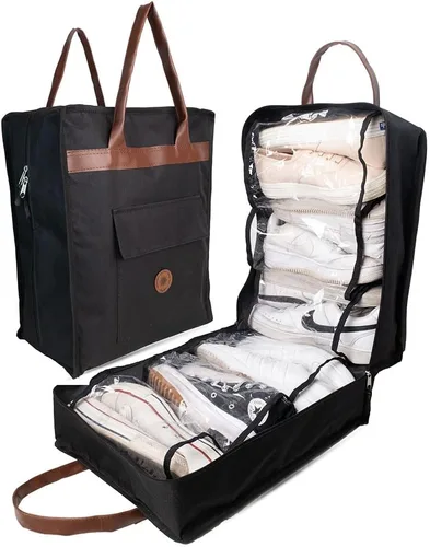 Vista 2 de Bolsa de zapatos para viajes, organizador de zapatos portátil, bolsa de almacenamiento, bolsa de zapatos para mujeres y hombres