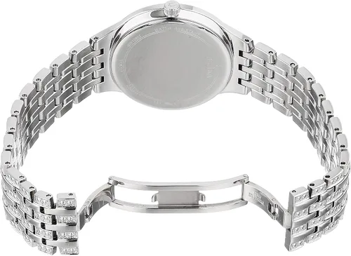 Vista 6 de Bulova Crystal Pave 3-Hand Quartz Slim Case Watch