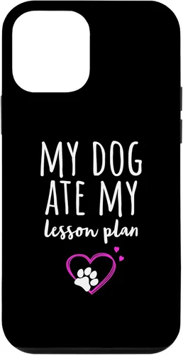 Vista 12 de iPhone 14 Mi perro se comió mi plan de lecciones divertido estuche para profesores de regreso a clases