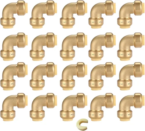 Vista 15 de Paquete de 10 acoplamientos rectos GUOFIS de 1/2" con clip de desconexión