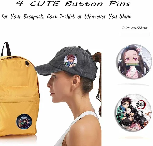 Vista 6 de Demon Slayer - Bolsa, Negro B, M