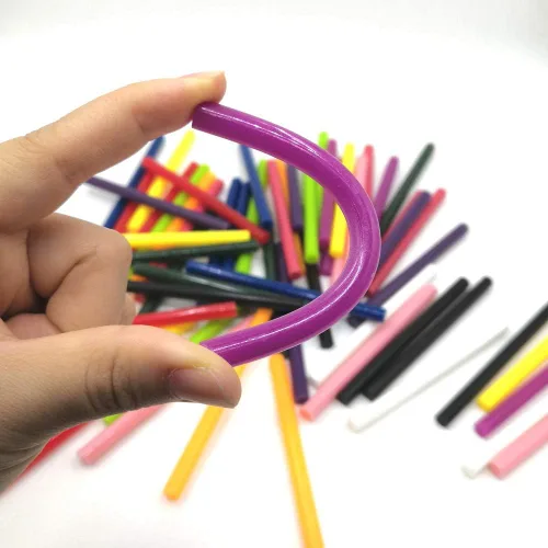 Vista 4 de Tretar - Barras de pegamento termofusible de colores, mini barras de pegamento caliente de colores para manualidades, bricolaje, reparación general