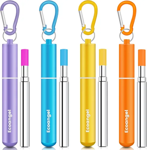 Vista 10 de Ecoangel Cruise Ship Essentials, pajitas de metal reutilizables