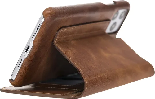 Vista 5 de Venecia RFID Bloqueo Cartera Funda de Cuero para iPhone 11 Pro Max