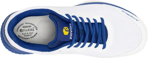 Vista 5 de FitVille Wide Pickleball Shoes for Men Tennis Shoes Sneakers for All Court Racquetball Athletic Shoes for Racquet Sport Arch Support & Wide Toe Box
